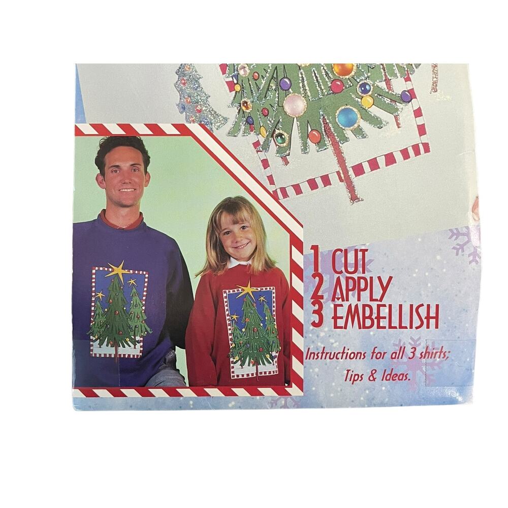Patrick Lose Design Whimsical Christmas Tree Easy No Sew Fabric Applique 1994 - Picture 3 of 8